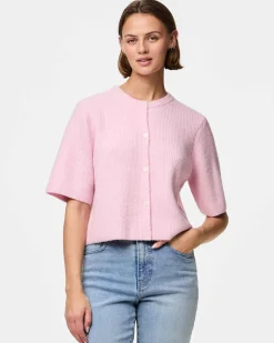 Pcsilly ss o-neck knit