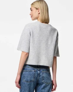 Pcsilly ss o-neck knit