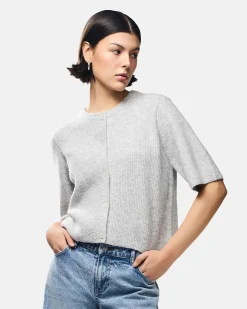 Pcsilly ss o-neck knit