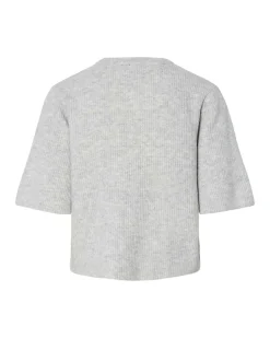 Pcsilly ss o-neck knit