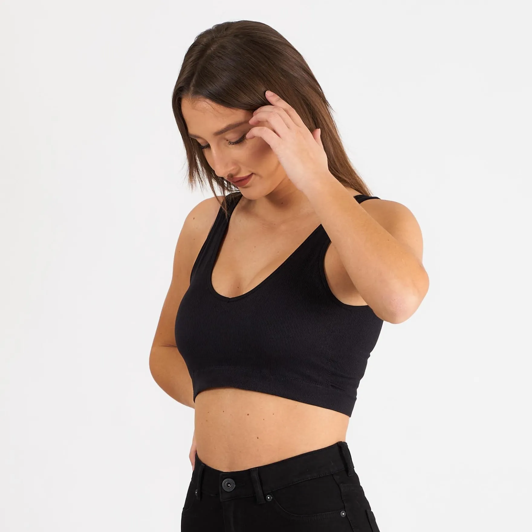 Pcsymmi rib bra 2-pack