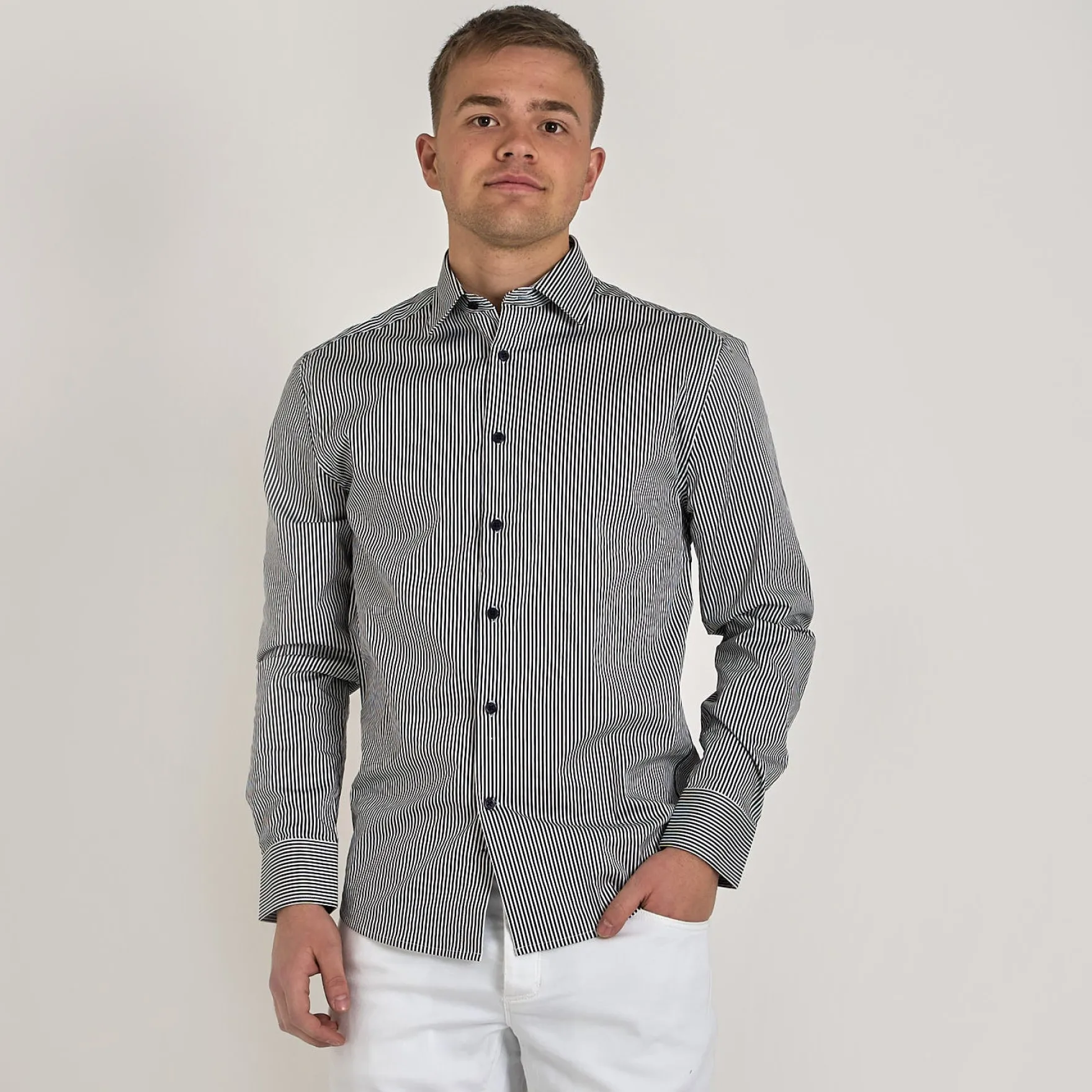 Poplin stretch shirt