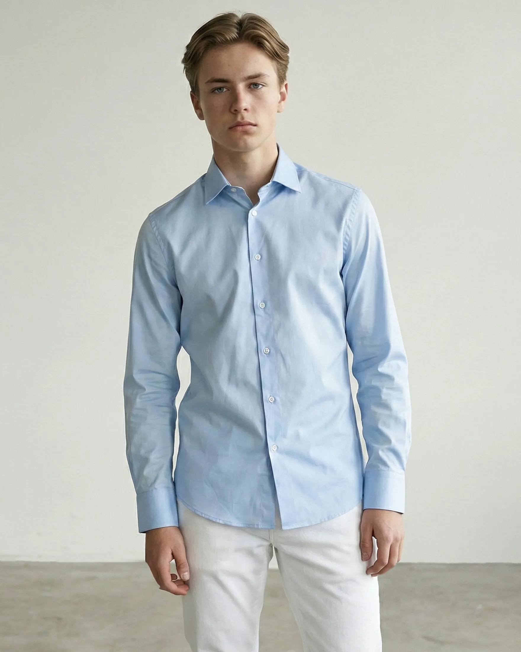 Poplin stretch shirt