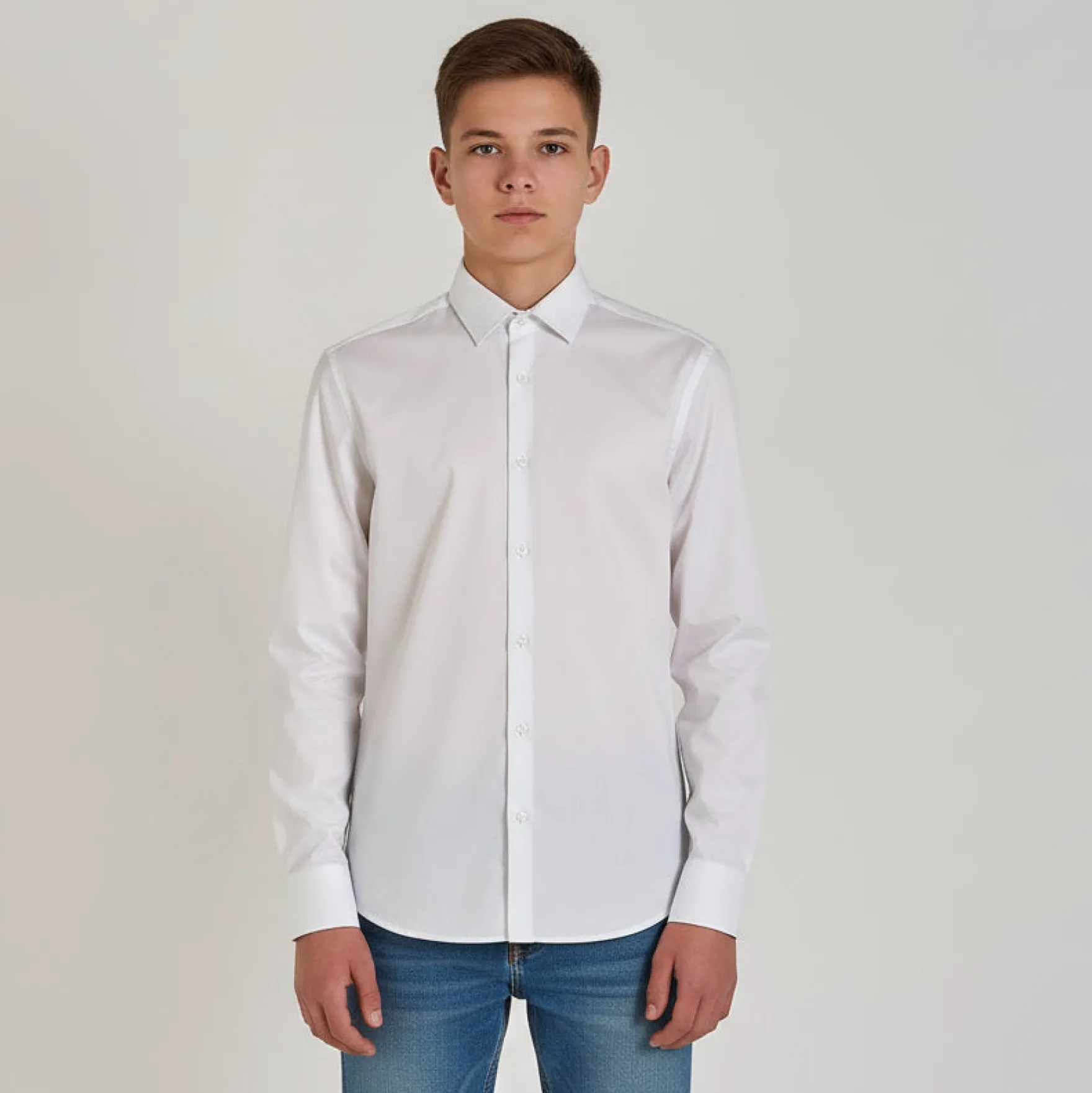 Poplin stretch shirt