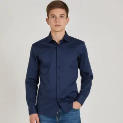 Poplin stretch shirt