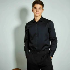 Poplin stretch shirt