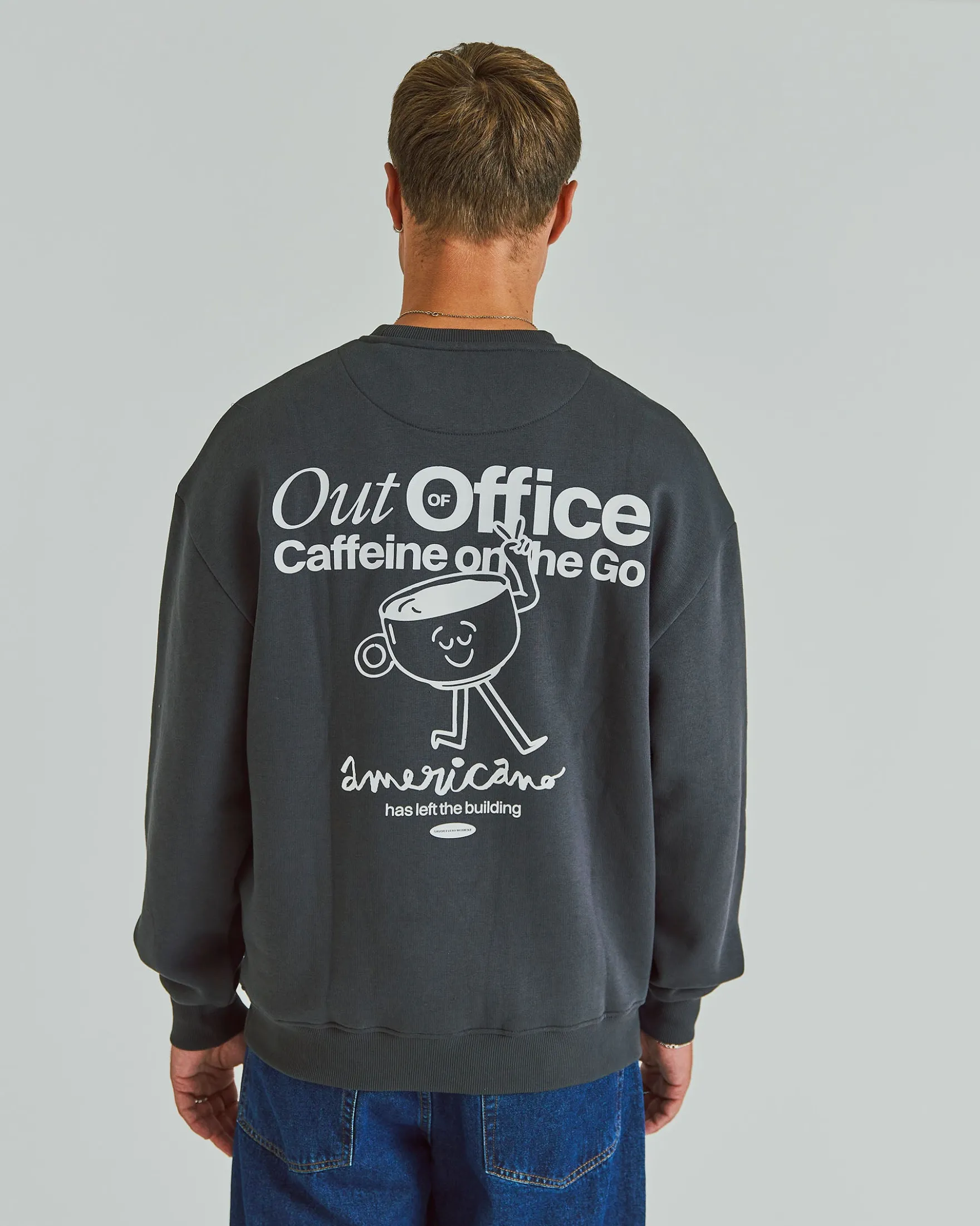 Printed Boxy Crew