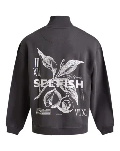 Printed Boxy Half Zip