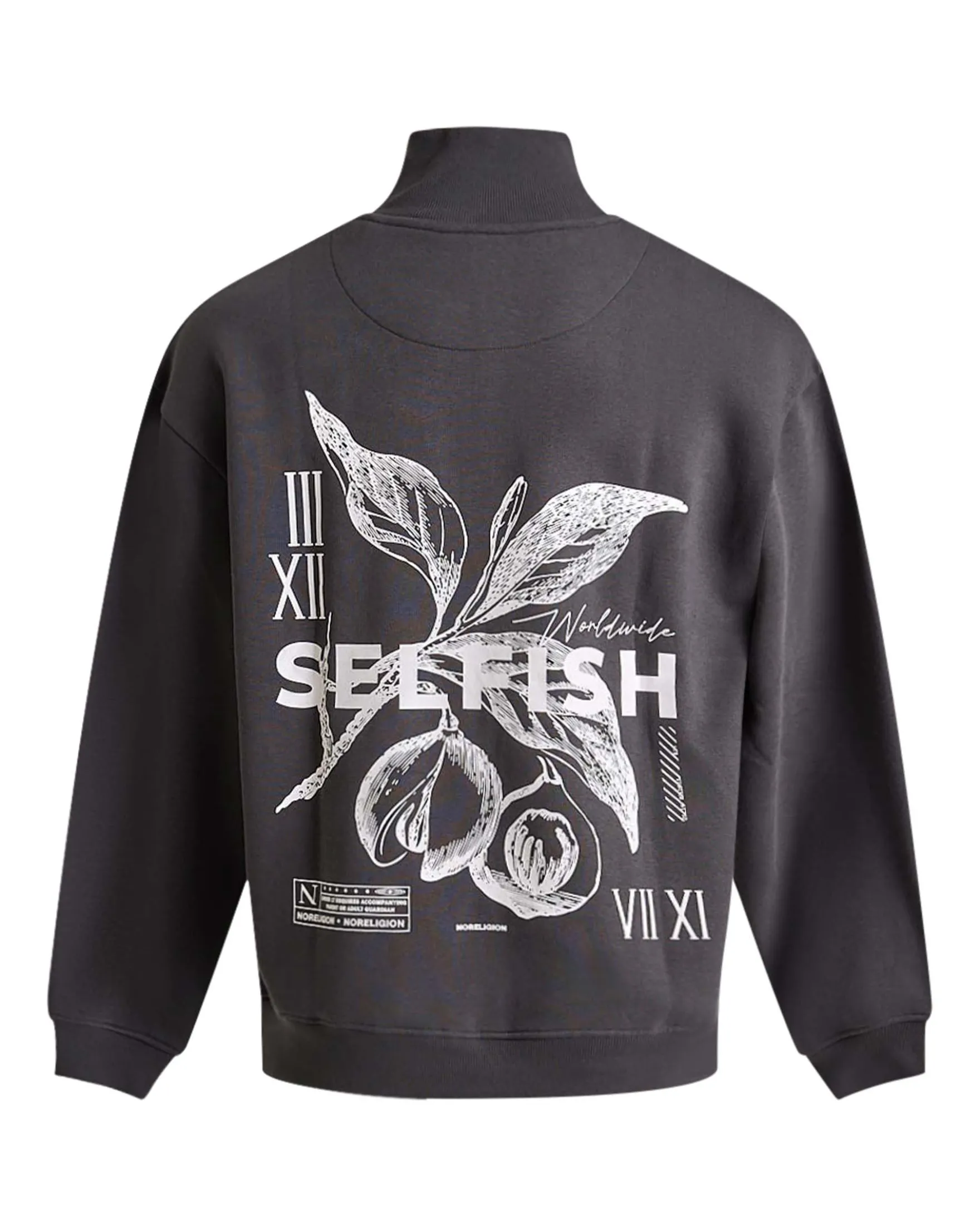 Printed Boxy Half Zip