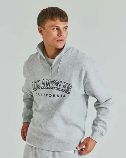 Printed Boxy Half Zip