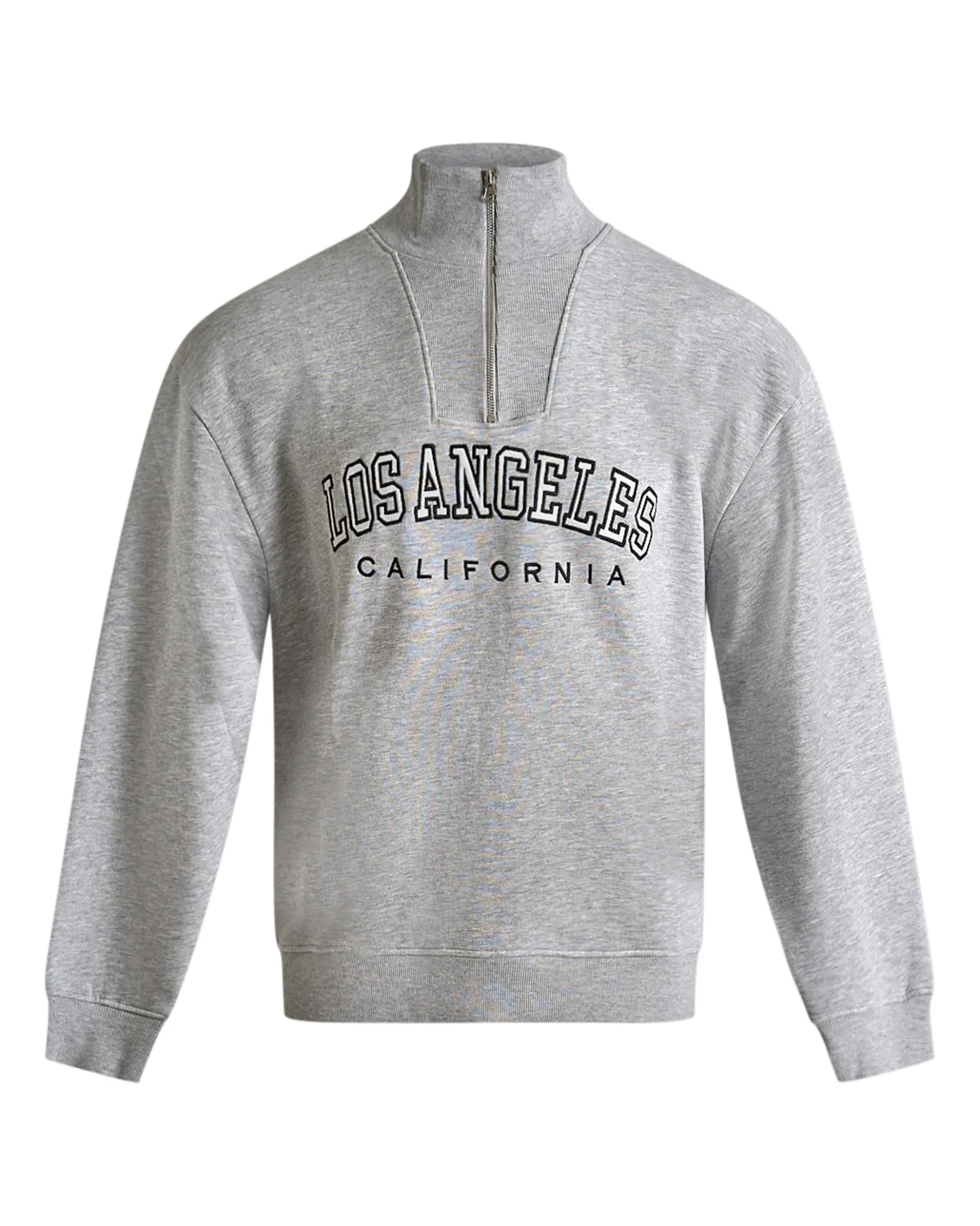 Printed Boxy Half Zip