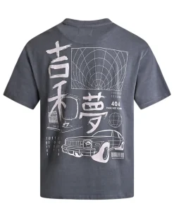 Printed dyed tee