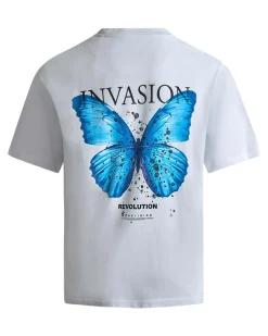 Printed dyed tee