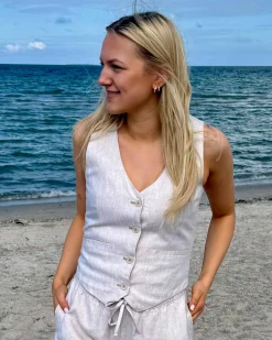 Puragnes linen vest