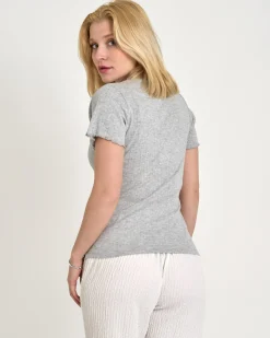 Puranine ss pointelle tee