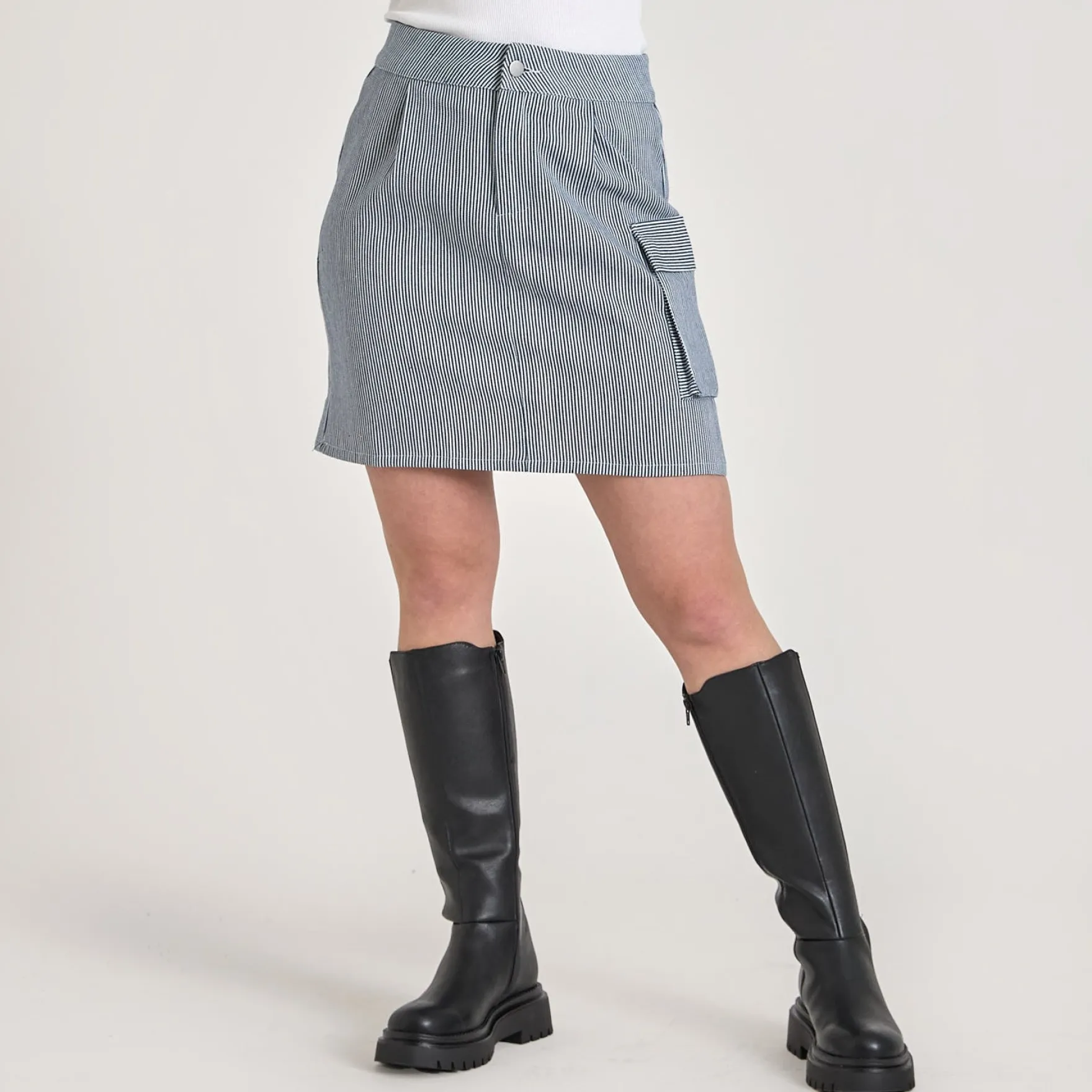 Purcasso pinstripe skirt