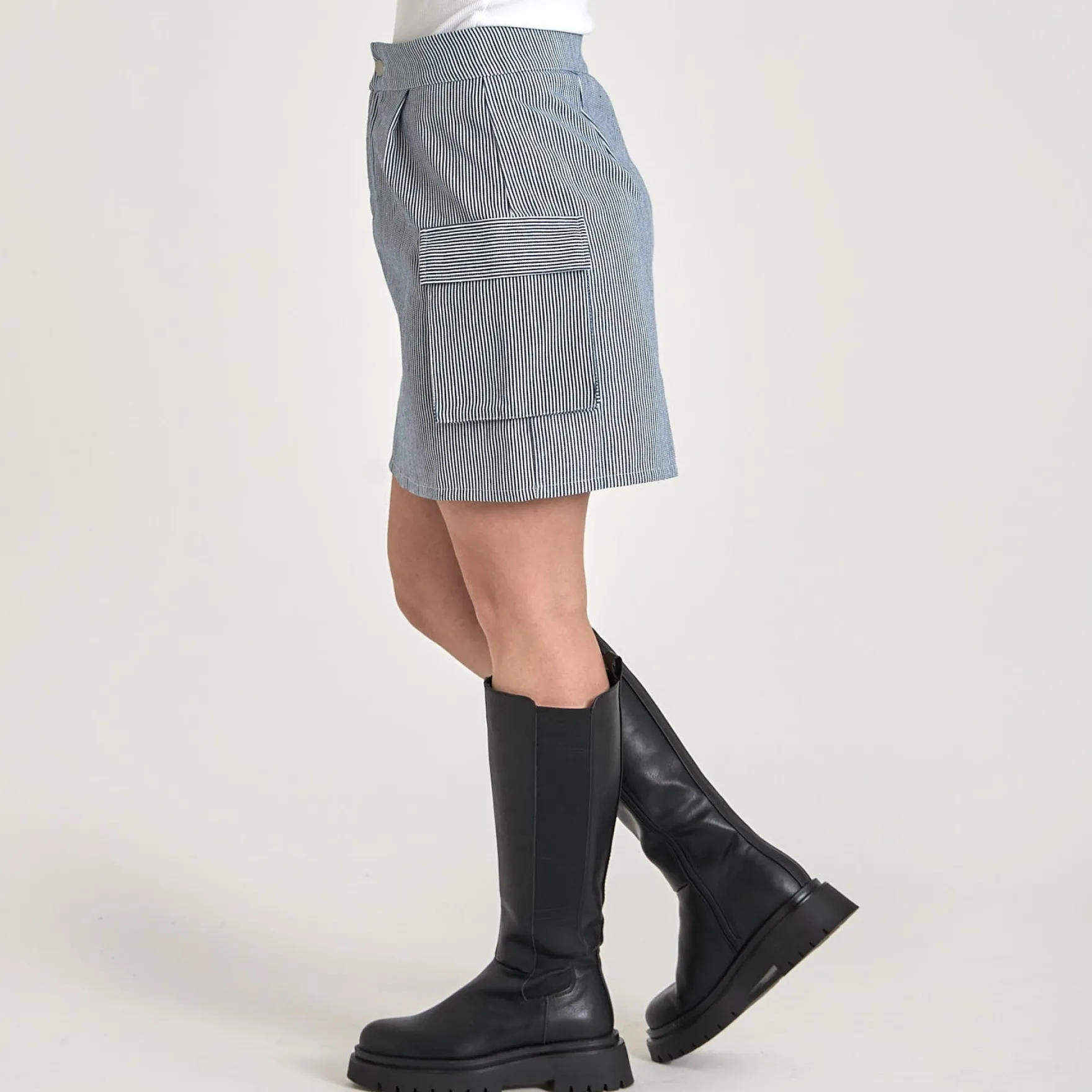 Purcasso pinstripe skirt