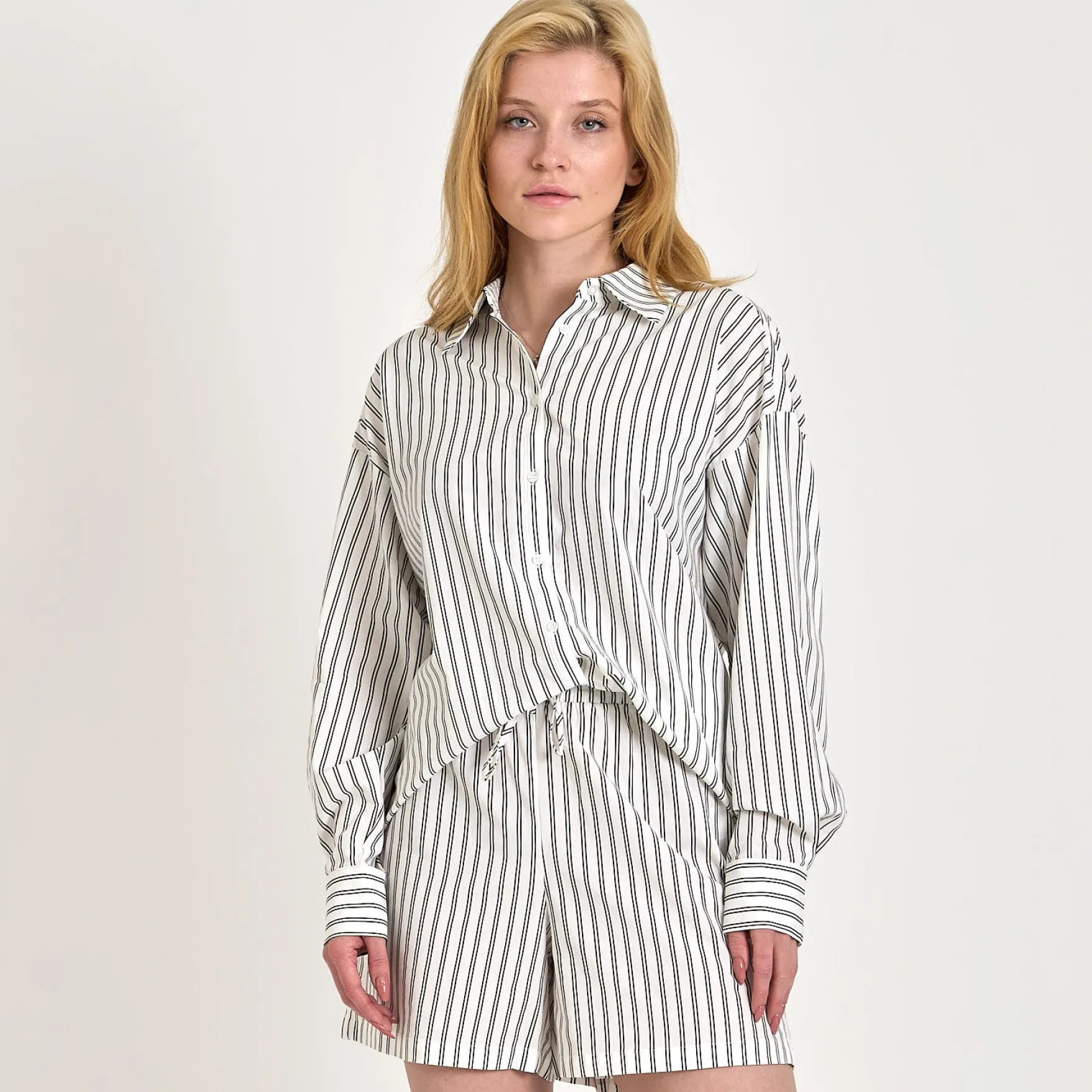 Purcathrine stripe shirt