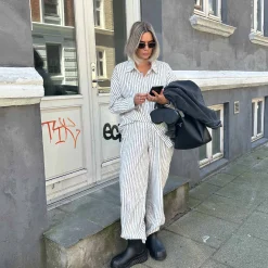 Purcathrine stripe shirt