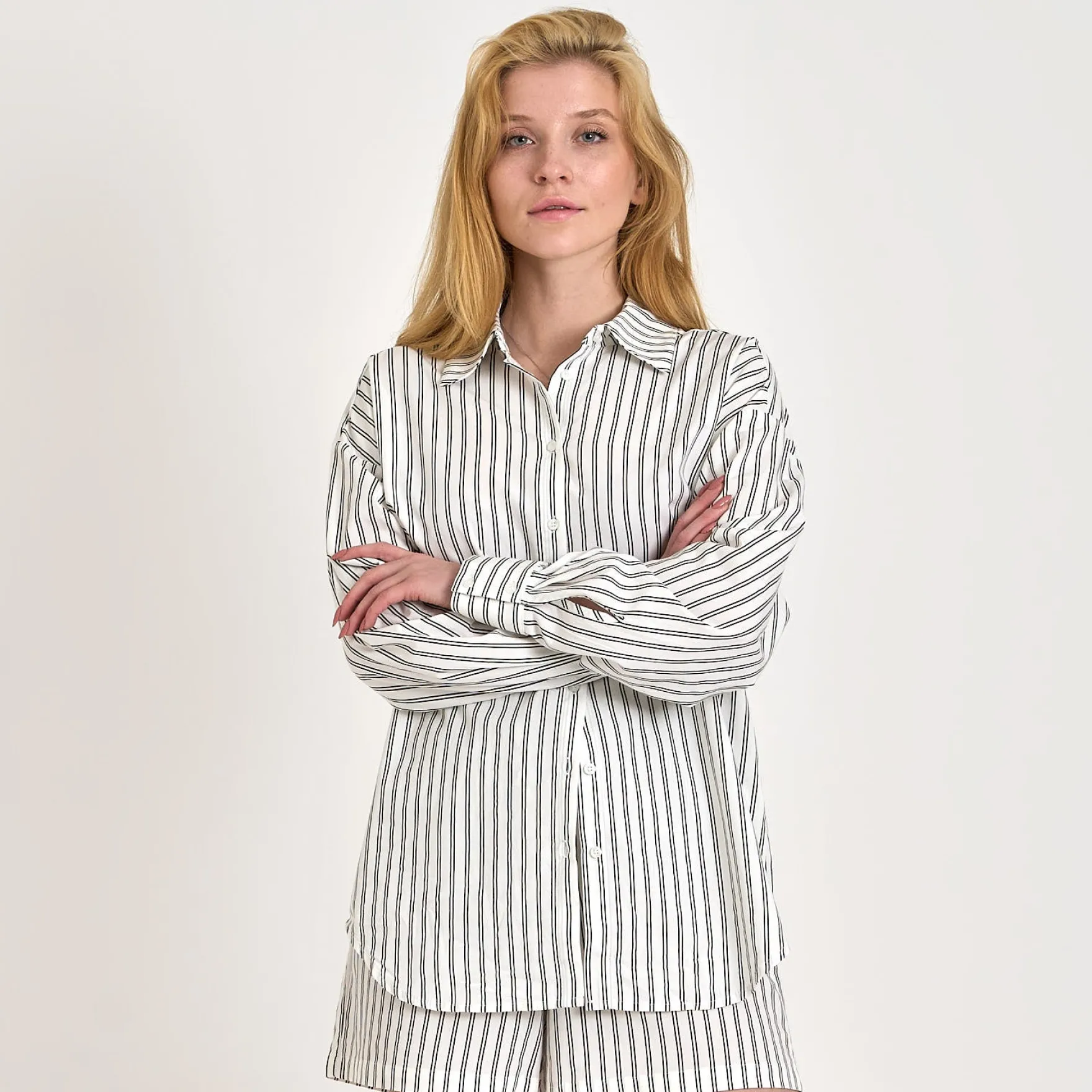 Purcathrine stripe shirt