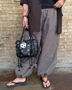 Purella check harem pant