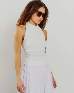 Purfelli halterneck top