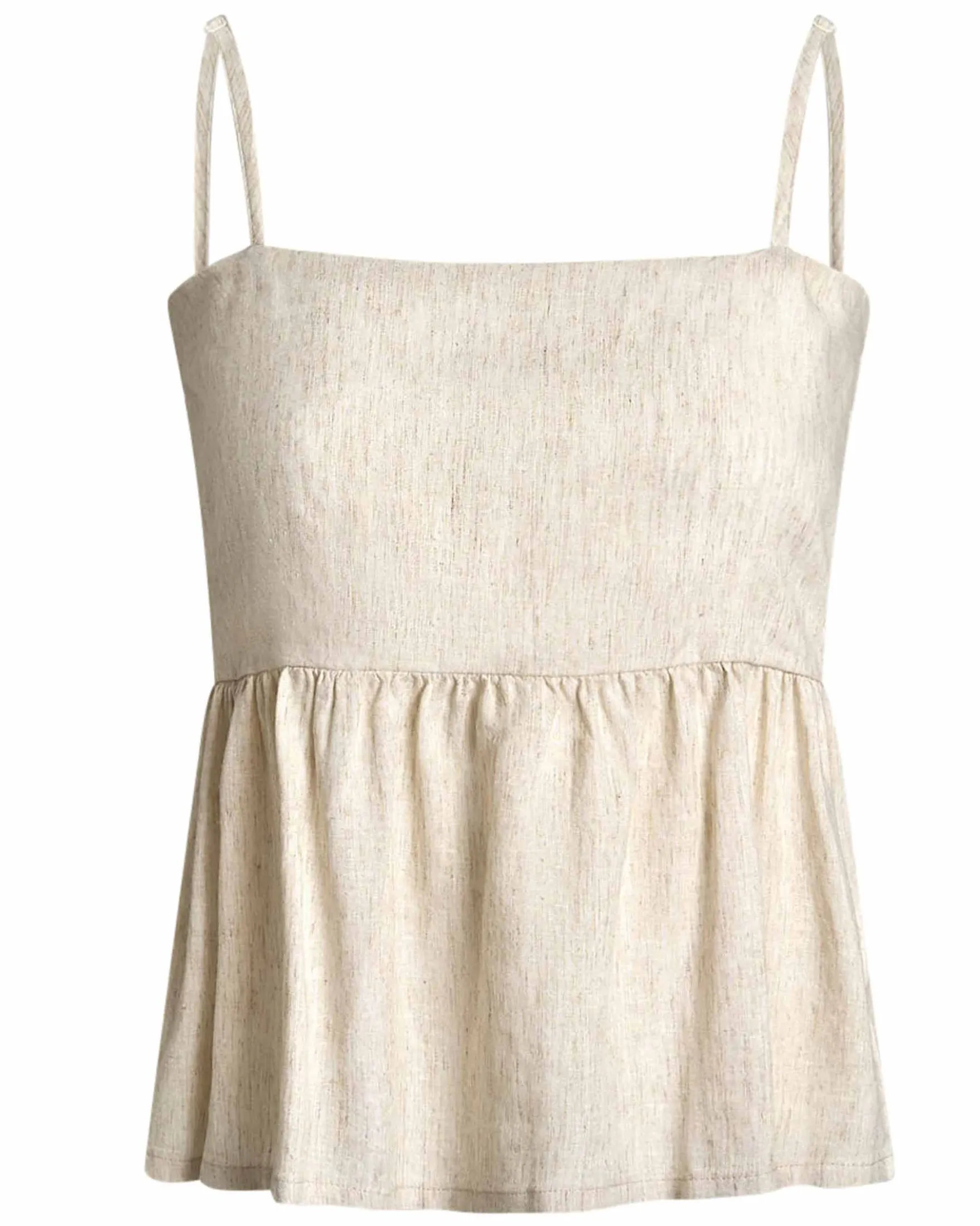 Purlelly linen top