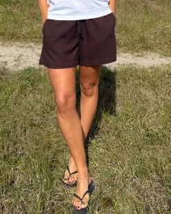 Purmathilda linen shorts
