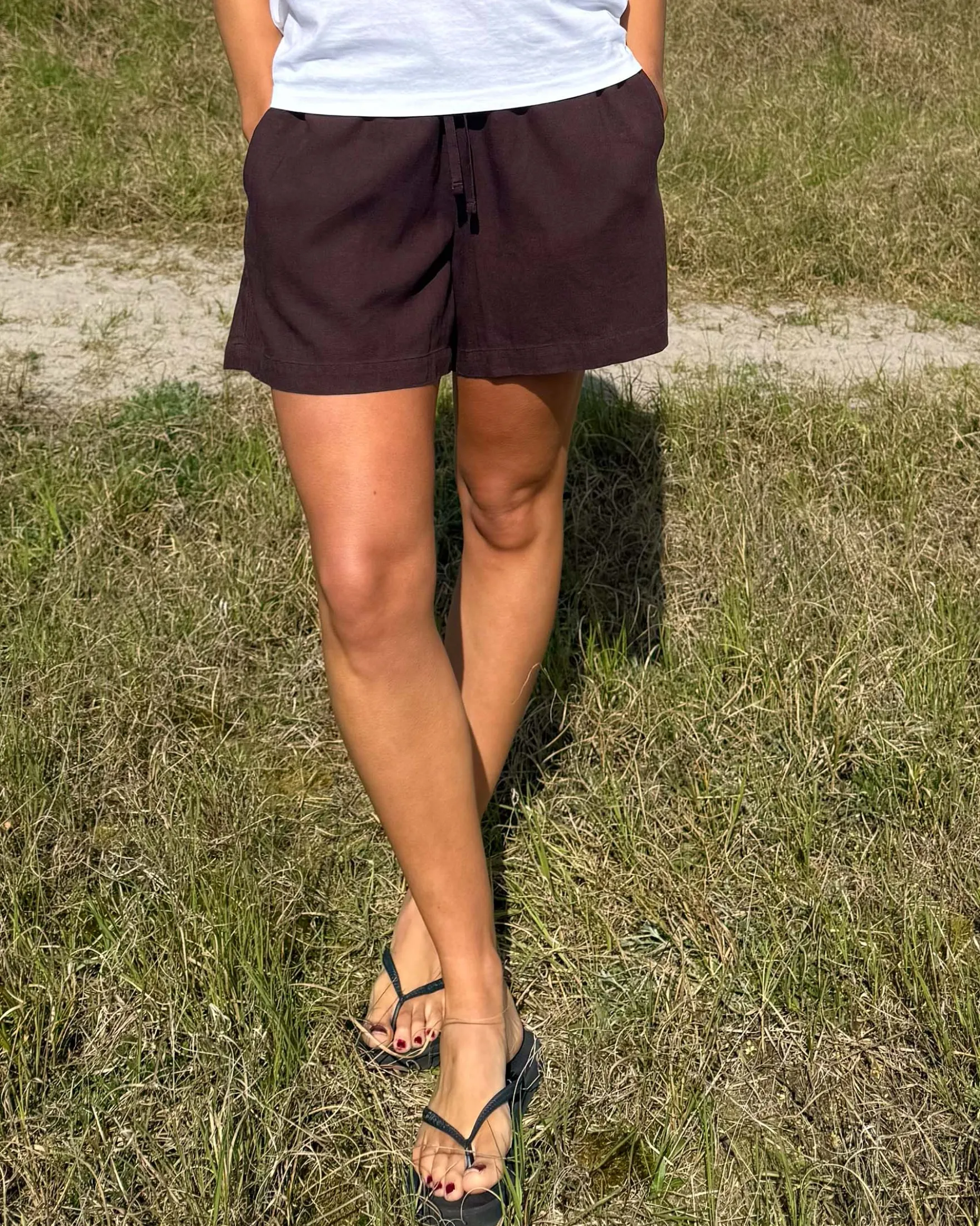 Purmathilda linen shorts