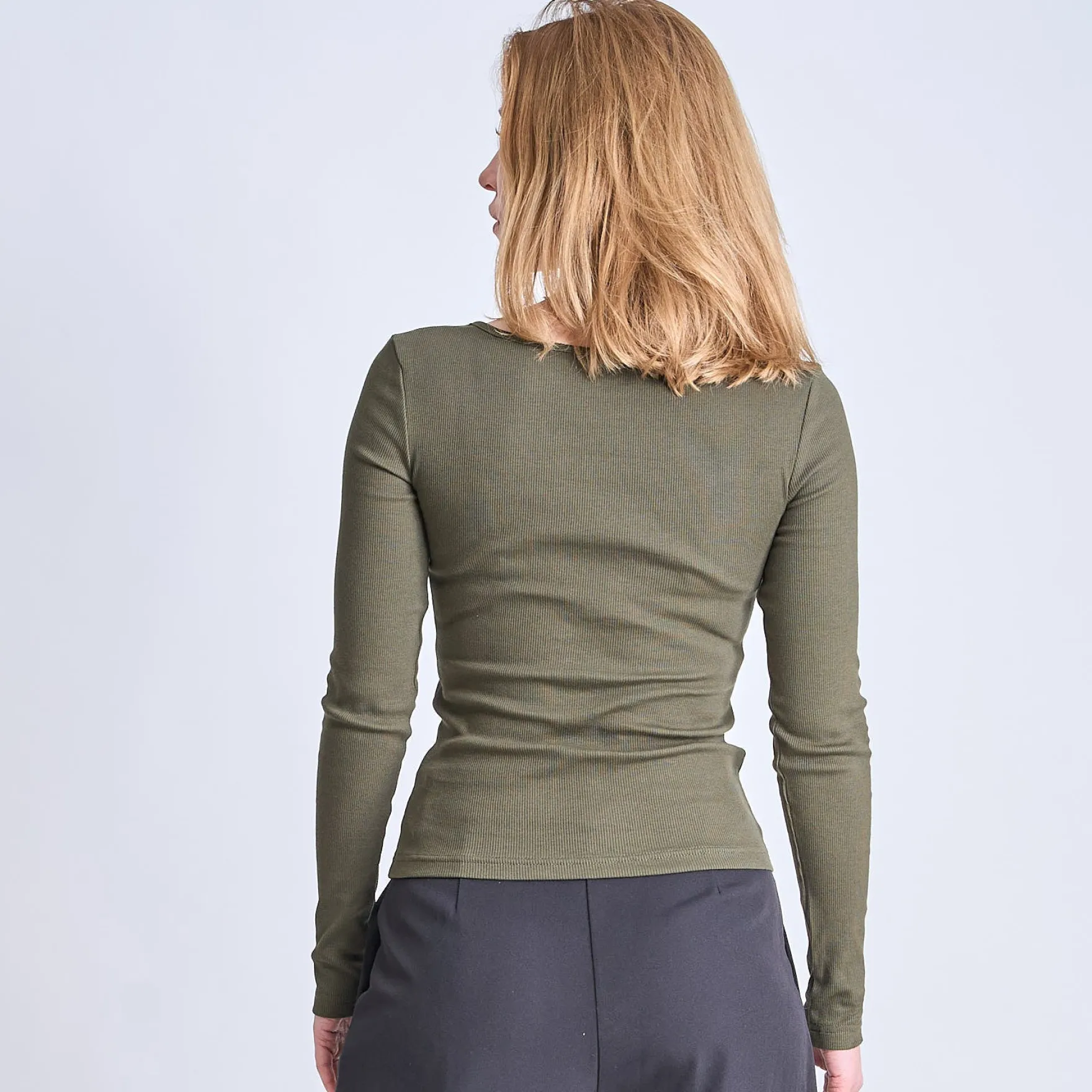 Purmynte heart neck blouse