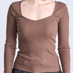 Purmynte heart neck blouse