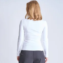 Purmynte heart neck blouse
