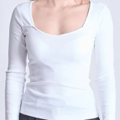 Purmynte heart neck blouse