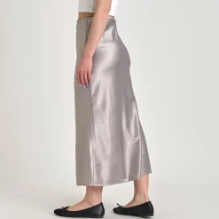 Pursarah bow satin skirt