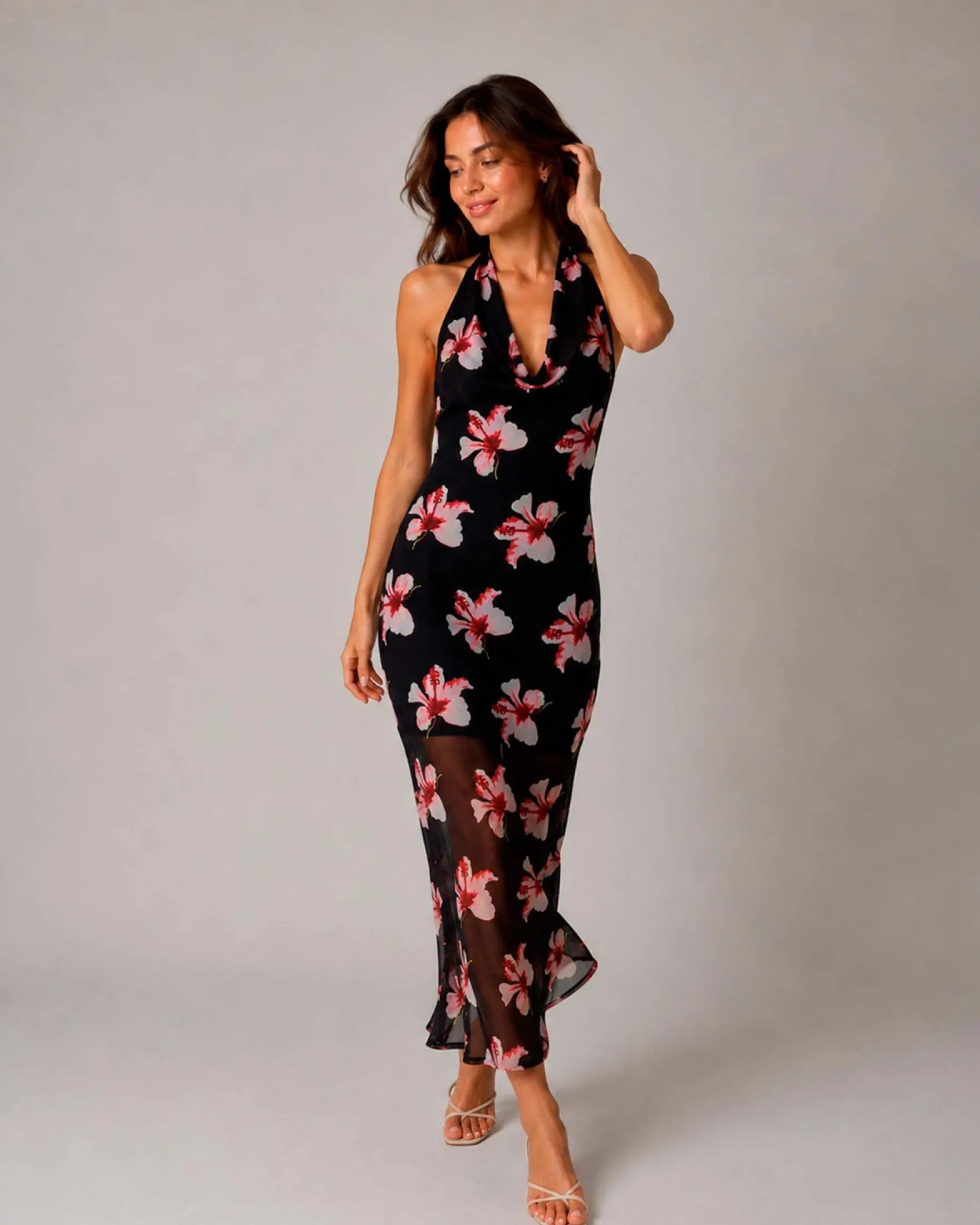 Pursofia waterfall dress