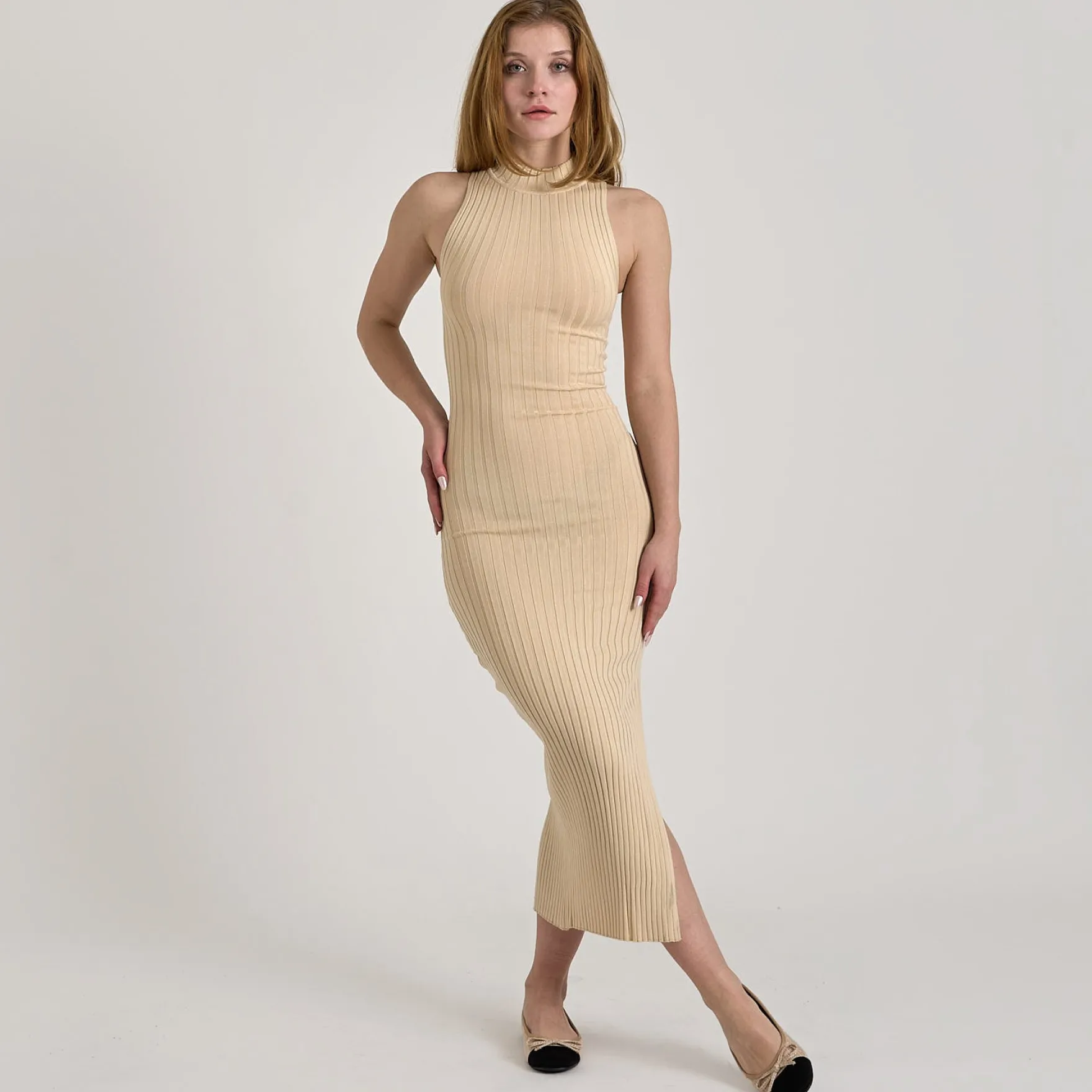 Purtula high neck dress