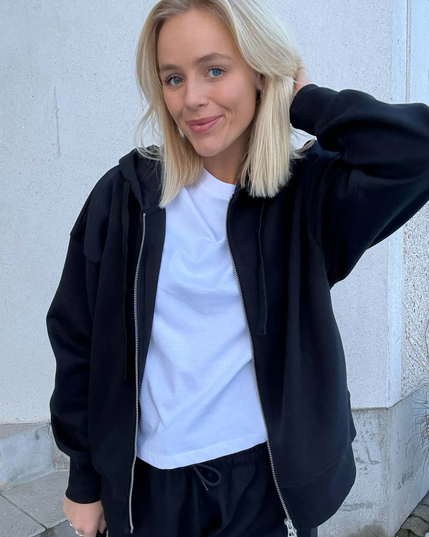Rosa oversized zip hoodie