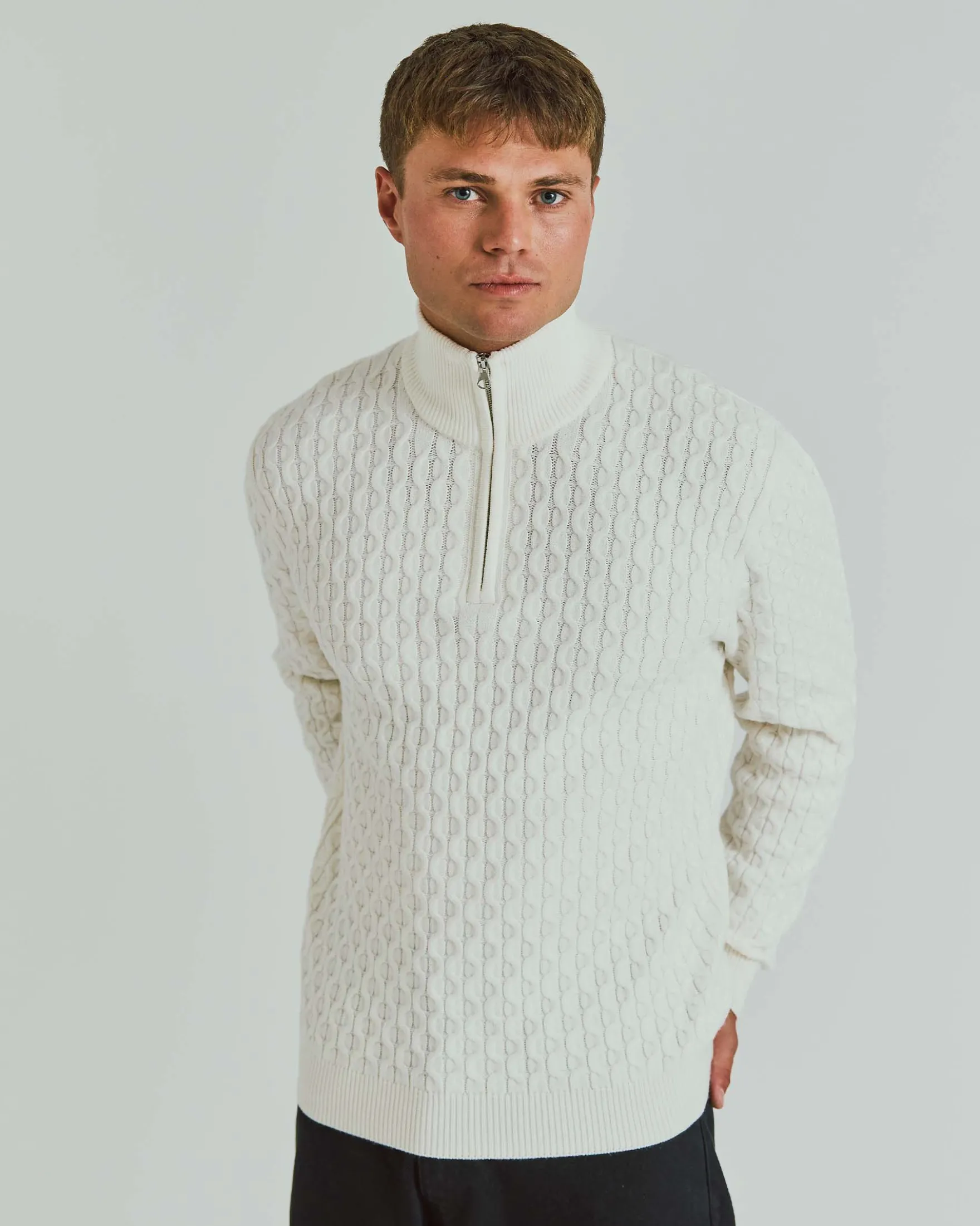Ruben Half Zip Knit