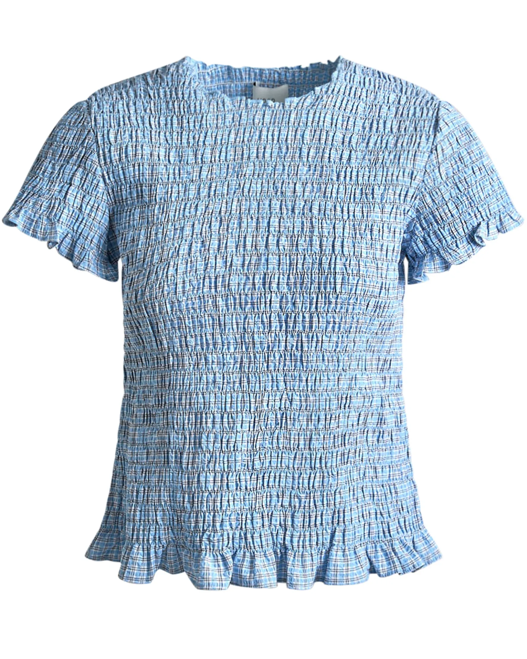 Sallie small check blouse