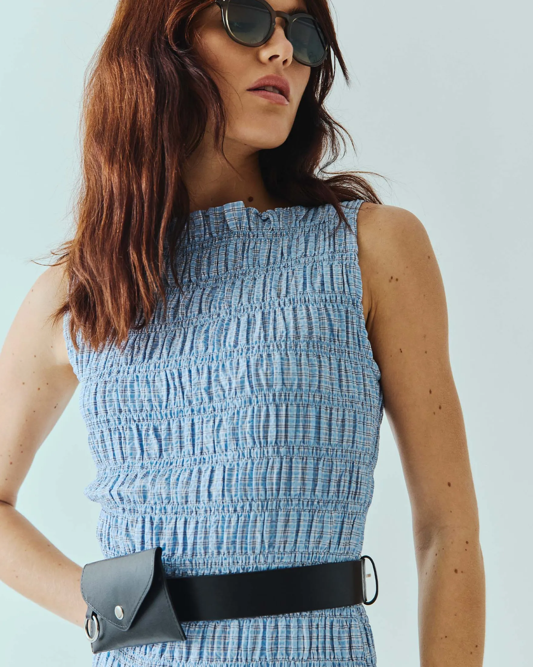 Sallie small check dress