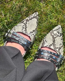 Sally snake slingback