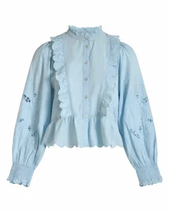 Sanna embrodiery blouse