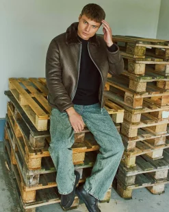Santiago bonded faux jacket