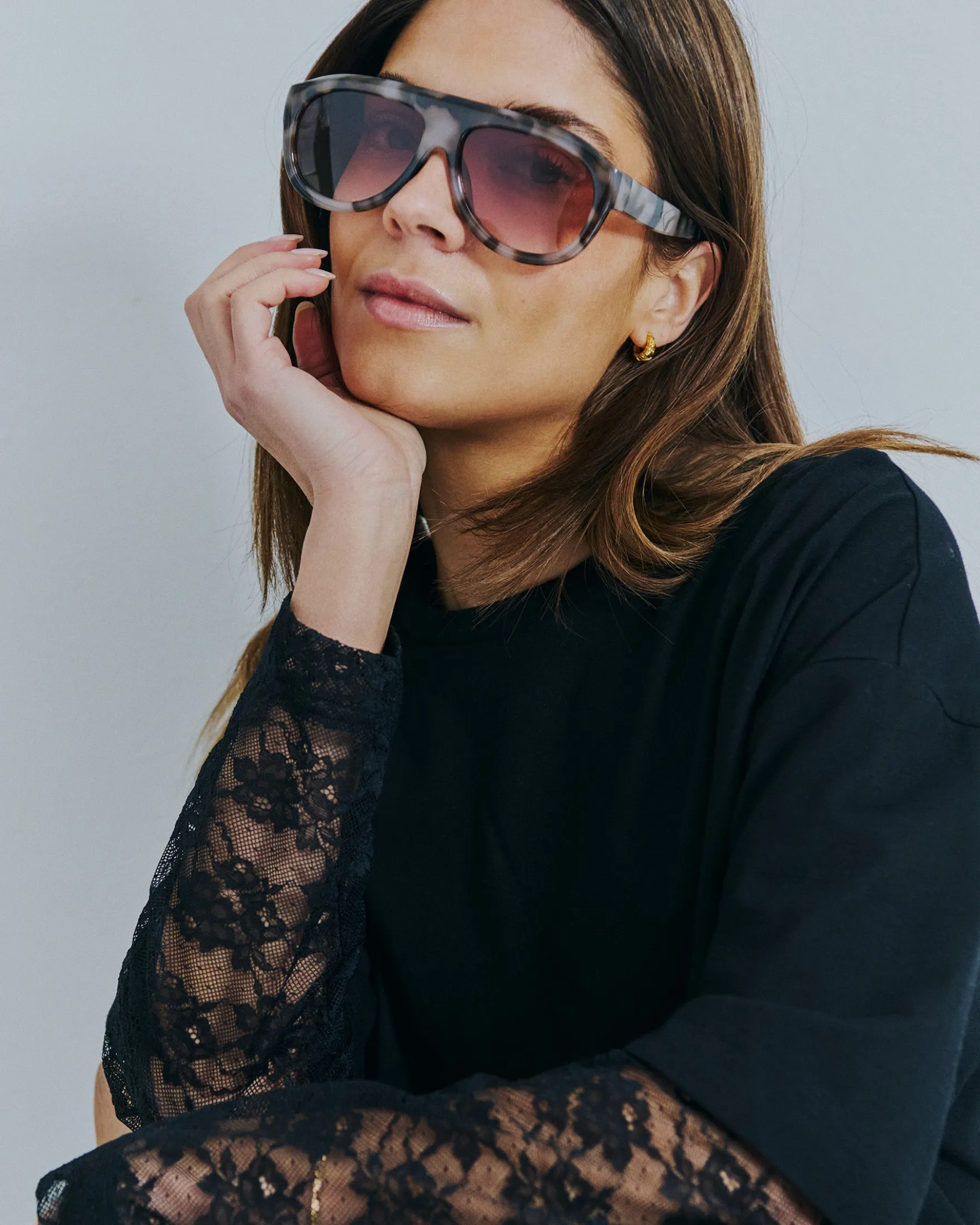 Serena lace tee