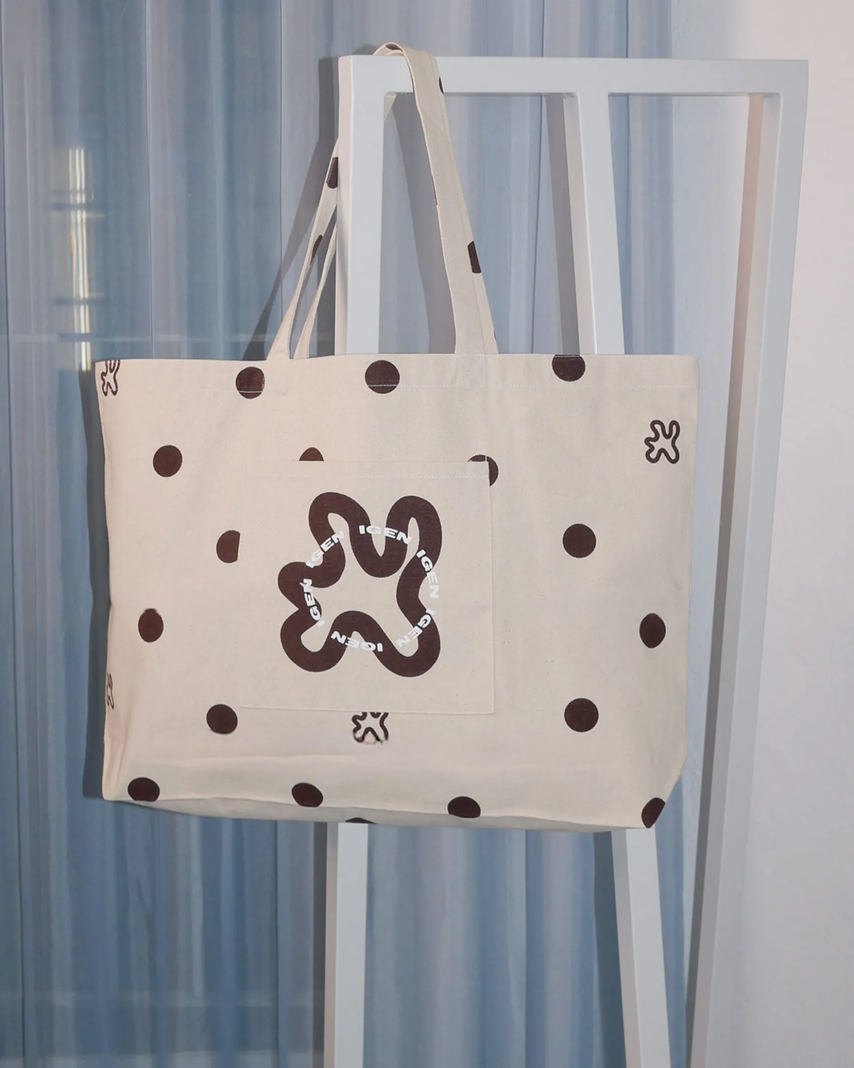 Shopper signatur brown dots
