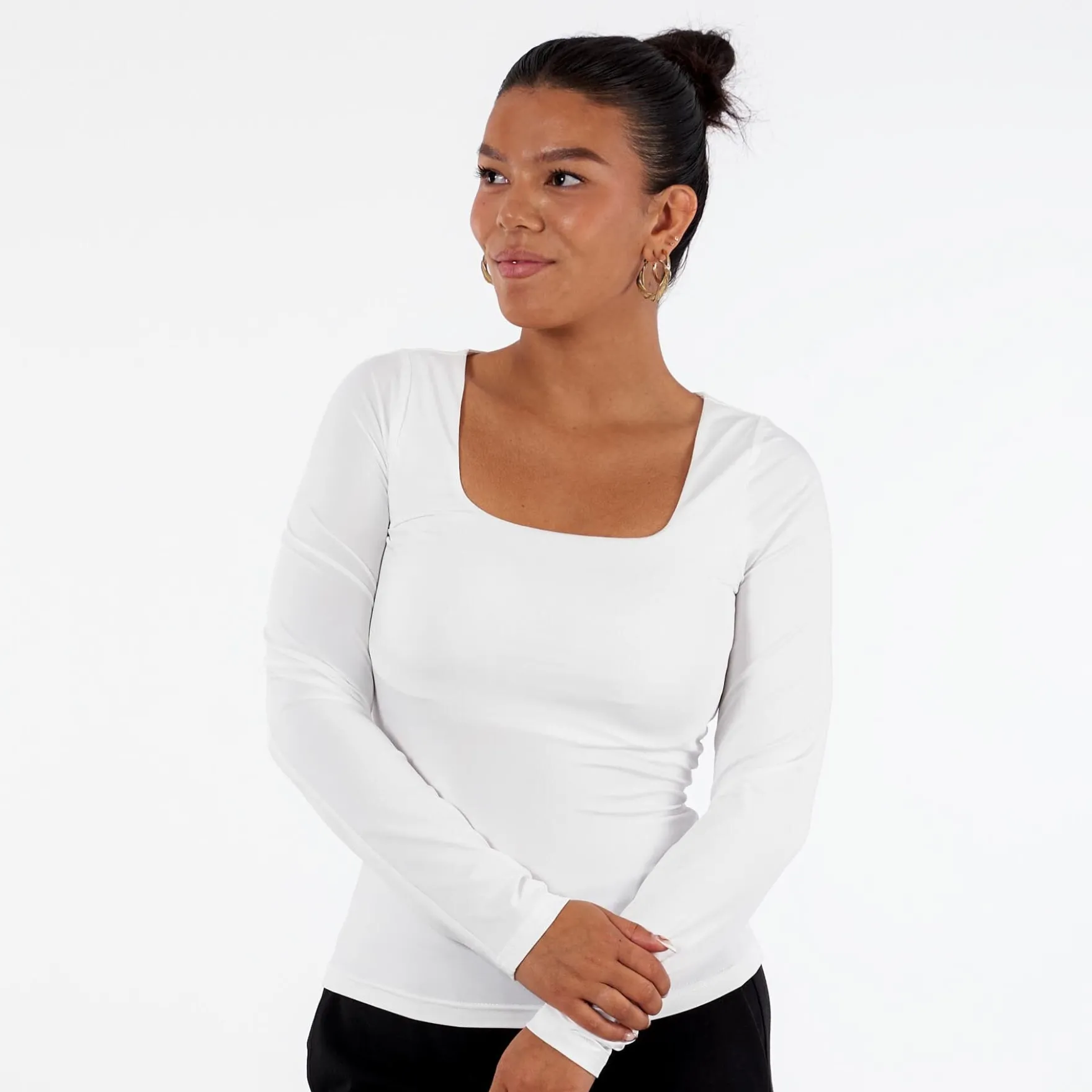 Sigga square neck ls