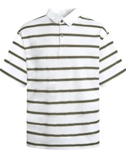 Striped polo ss tee