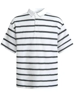 Striped polo ss tee