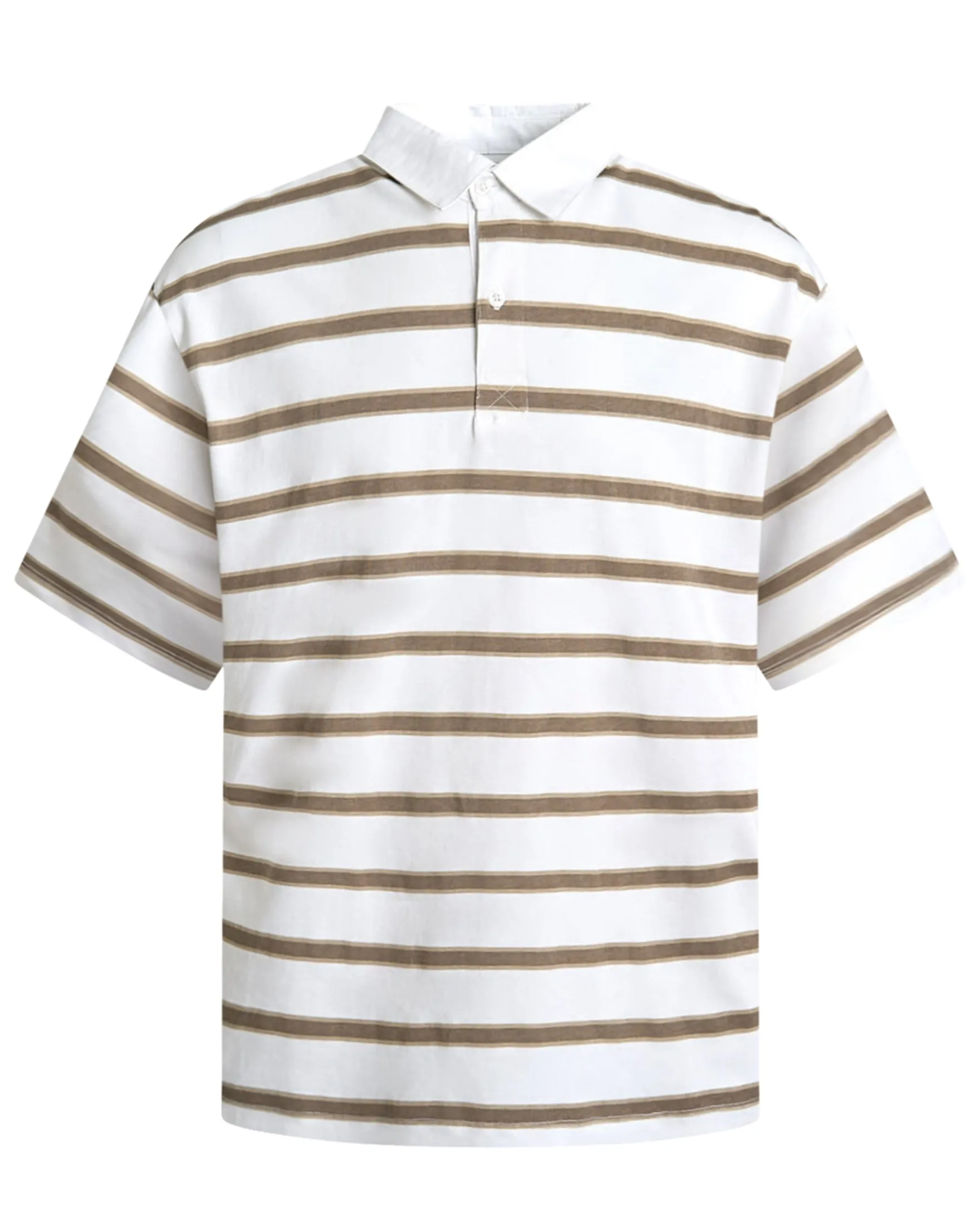 Striped polo ss tee