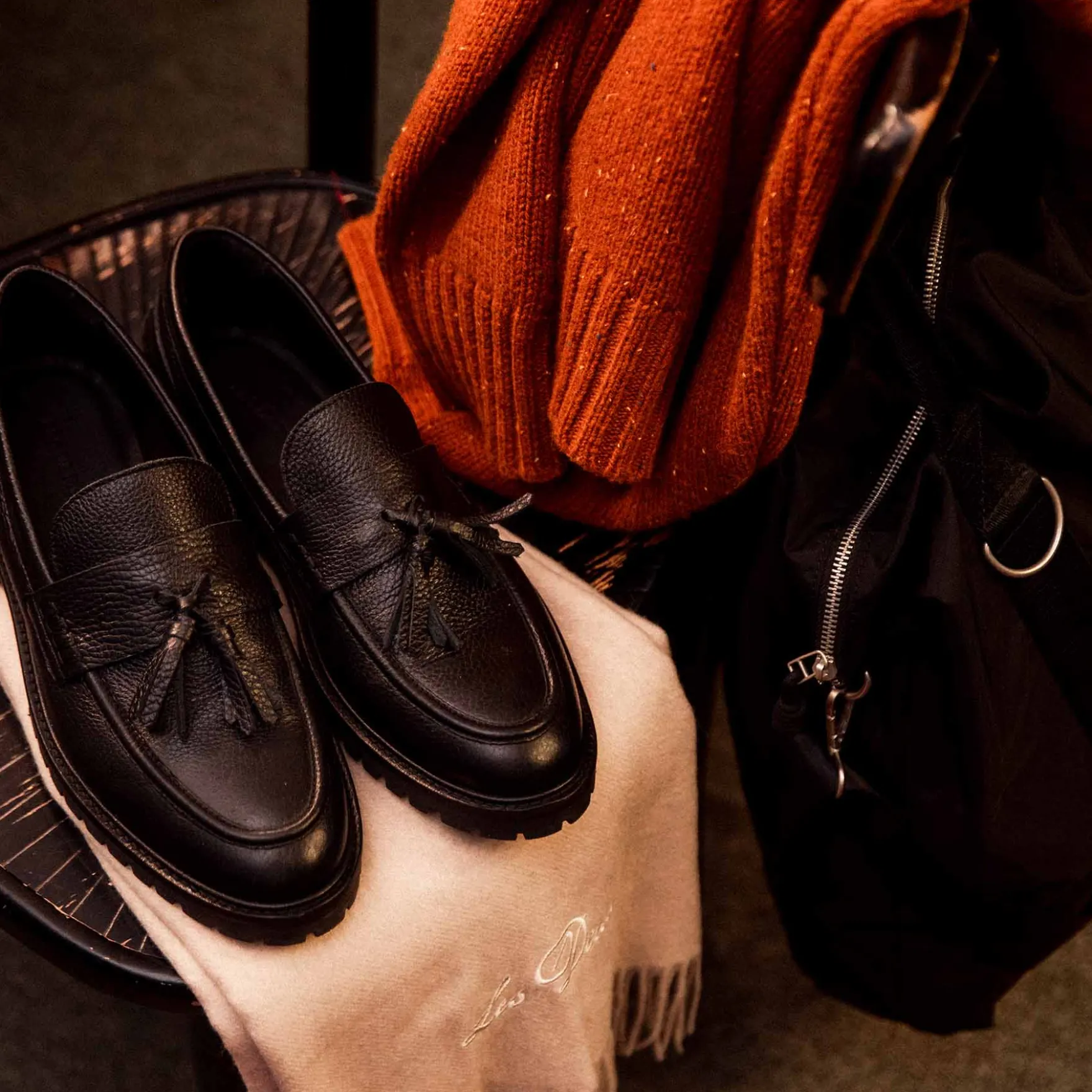Thatcher grain tassel loafer